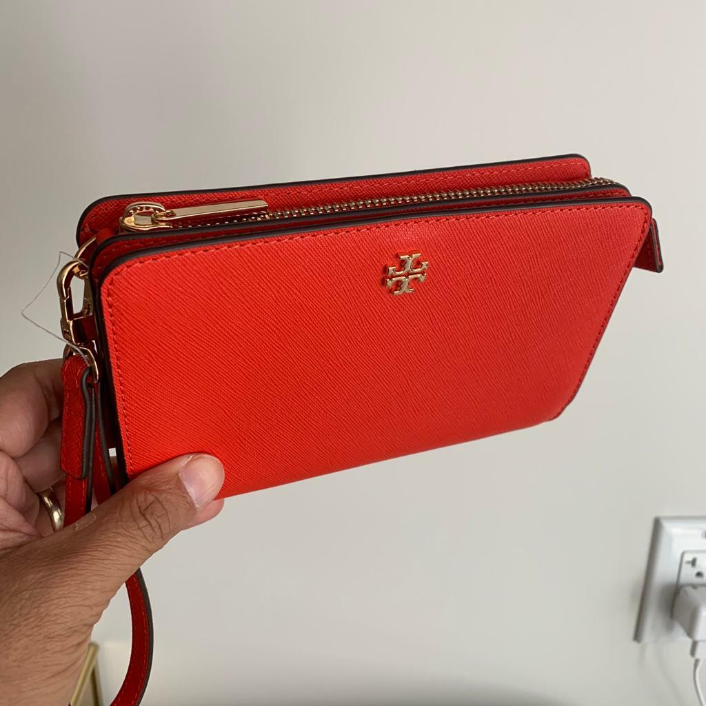 TORY BURCH EMERSON WRISTLET POUCH