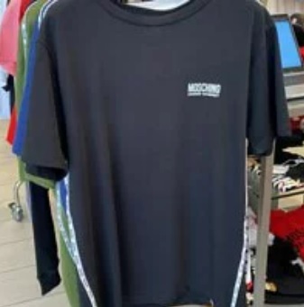 [S] MOSCHINO UNDERWHERE SMALL LOGO T-SHIRT,BLACK, 1T1908-8114-0555 (SM162)