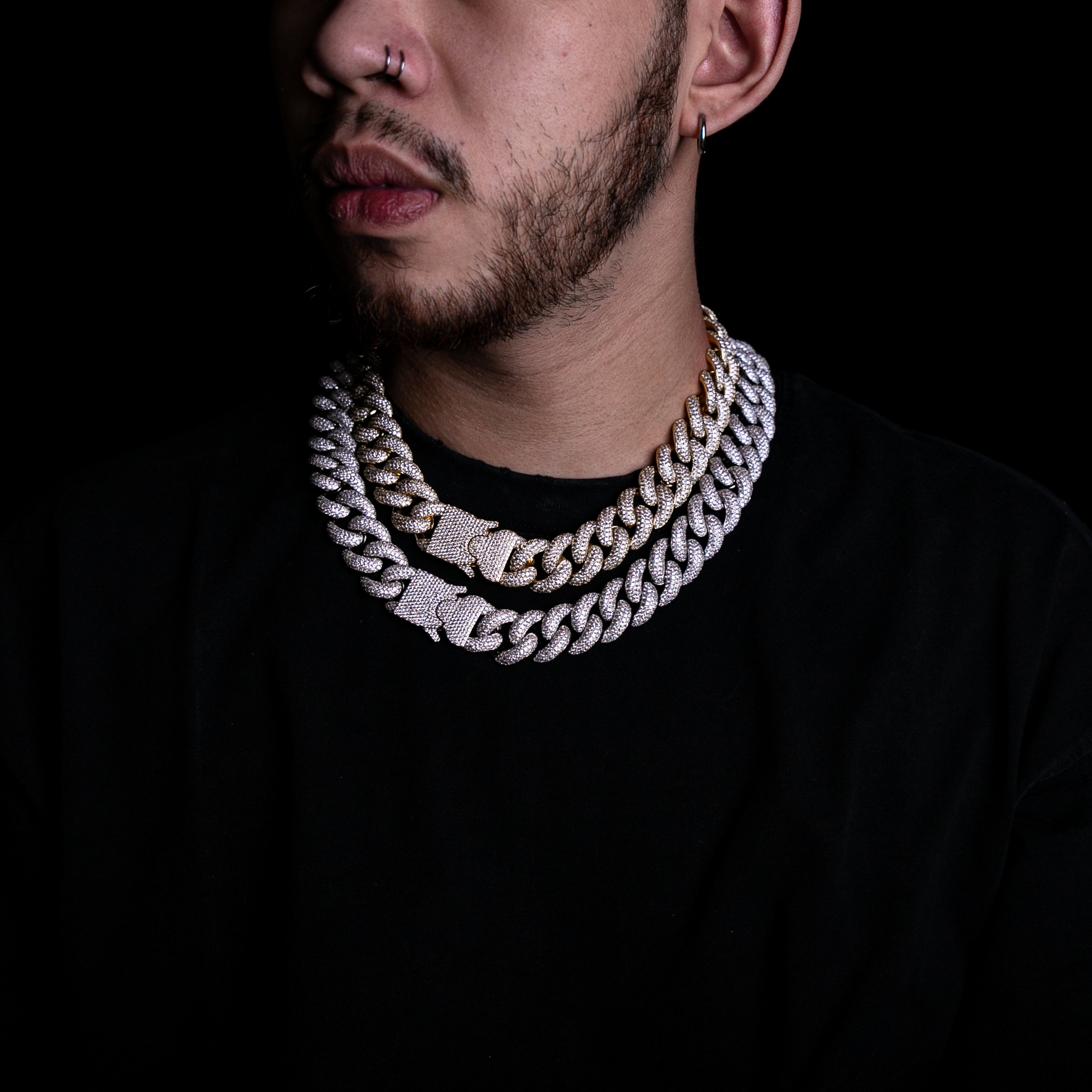 金色20MM FUNTION BUCKLE CUBAN 項鍊