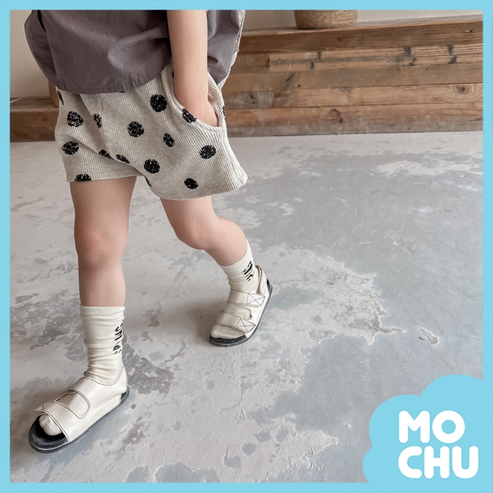 大圓點鬆緊腰短褲(兩色)