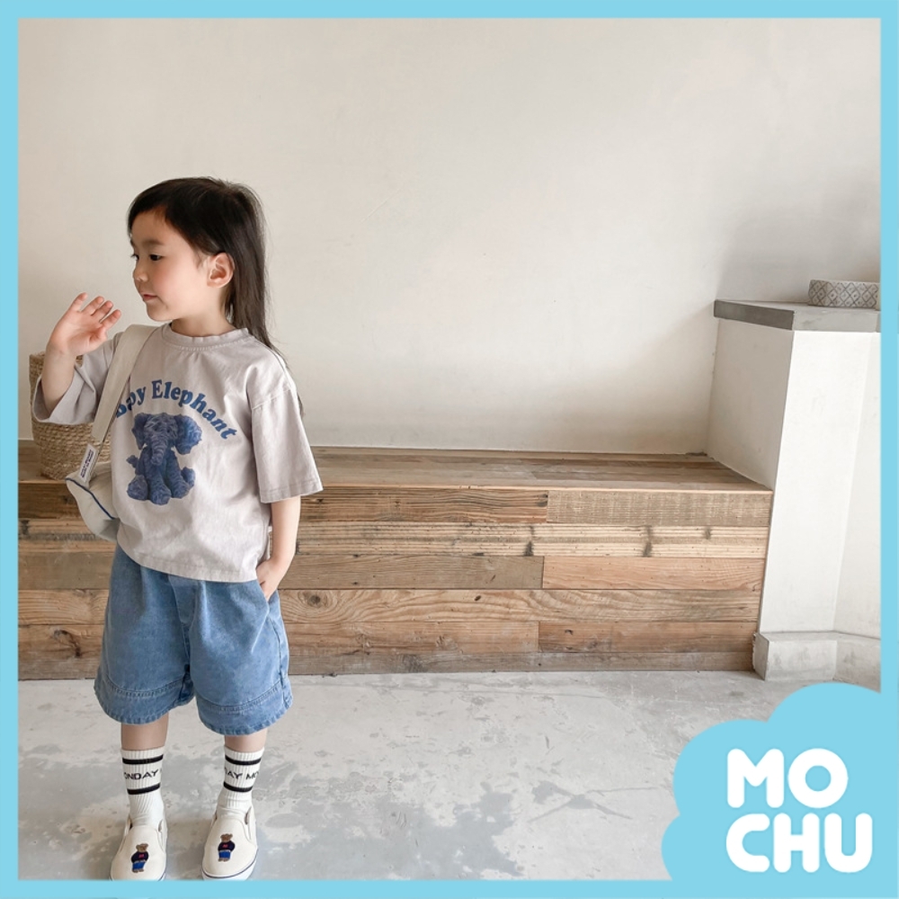 口袋牛仔五分褲(兩色)