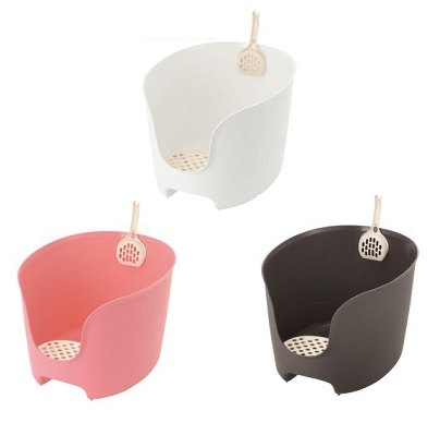 Richell 高背貓廁所 (啡色) / (粉紅色) / (白色)