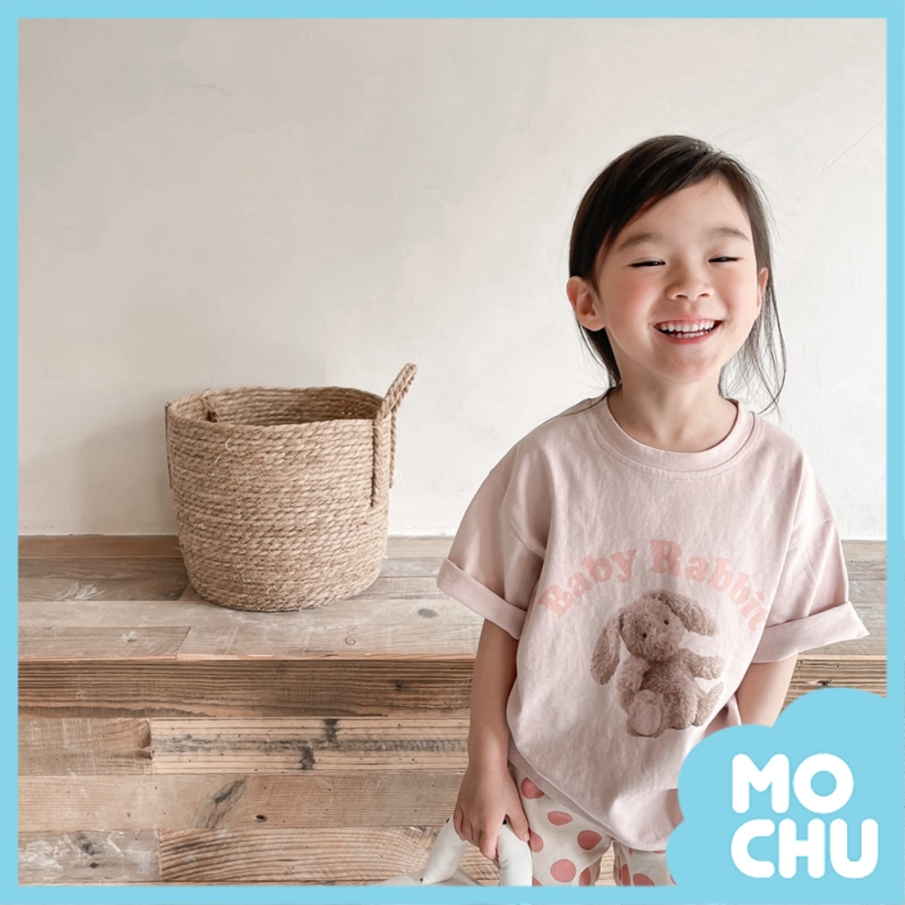 肉粉小兔子短袖上衣