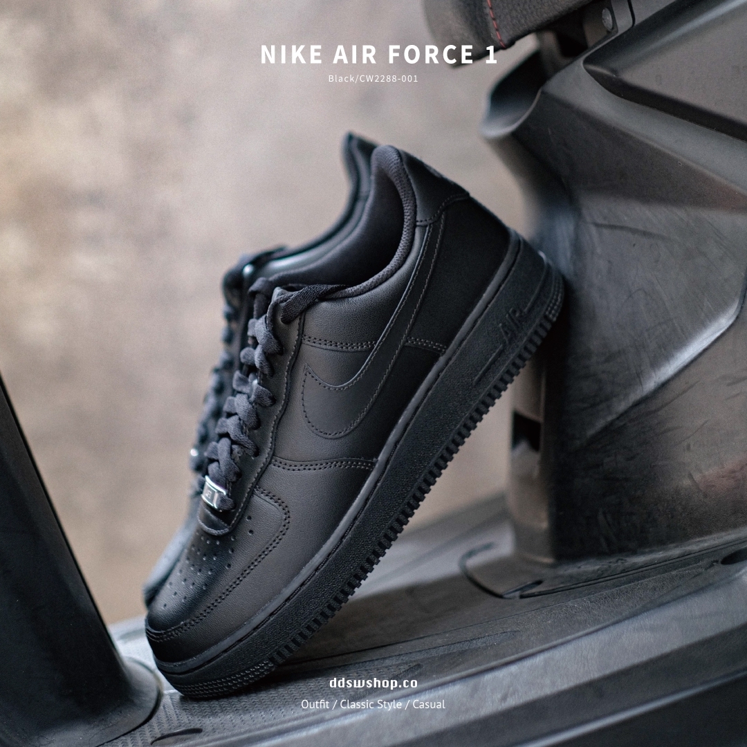 "調貨" Nike Air Force 1 '07 全黑 皮革 黑色 CW2288-001
