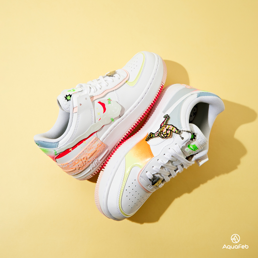 Nike Air Force 1 Low Shadow 女 白粉 馬卡龍 解構 運動 休閒鞋 DV1364-111