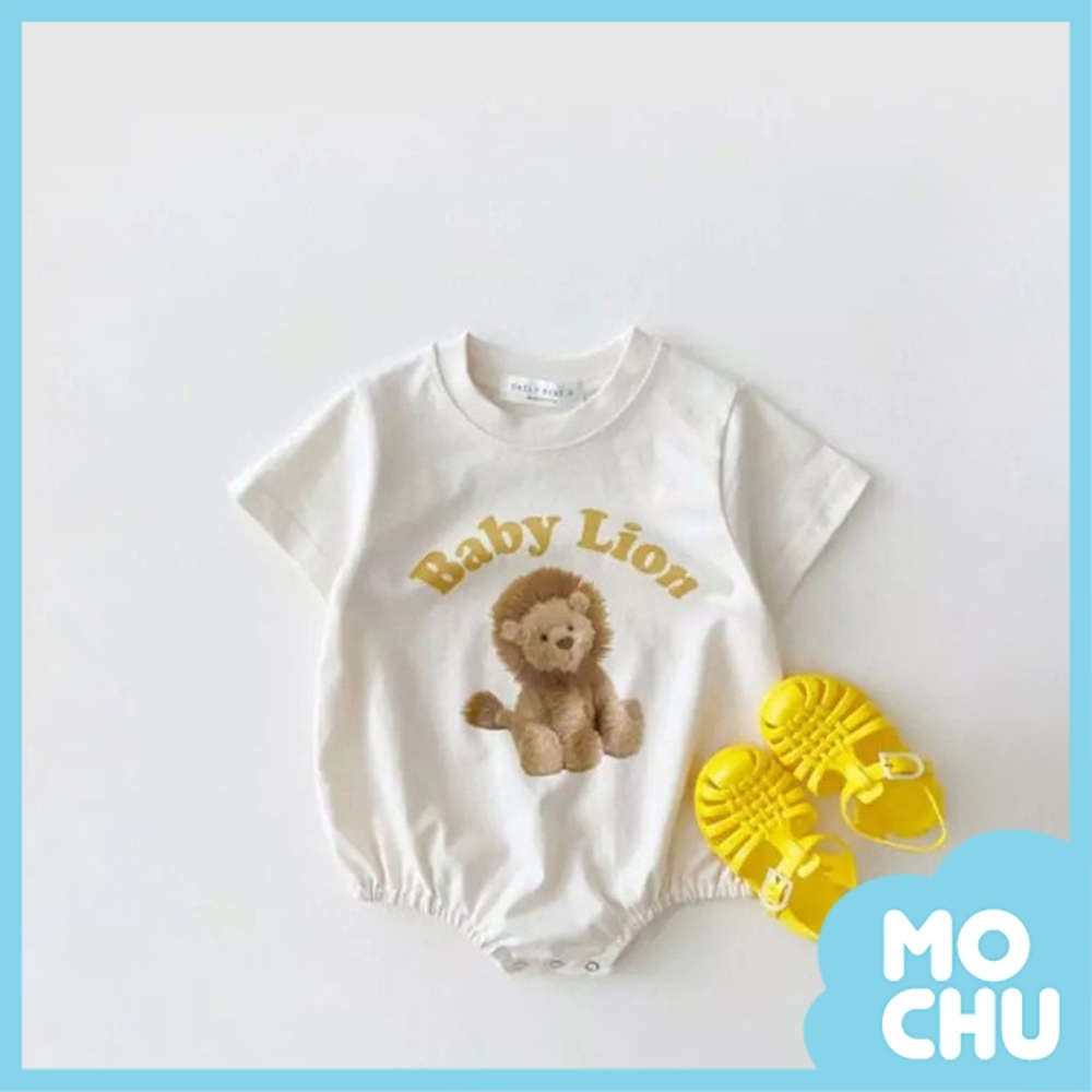獅子寶貝短袖包屁衣