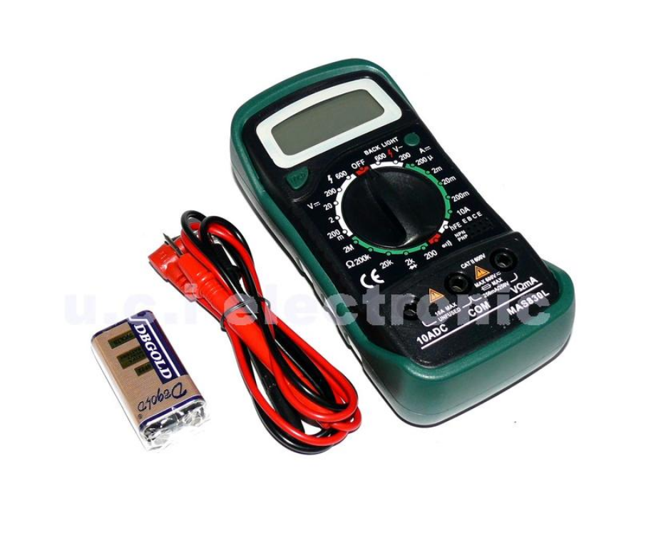 【UCI電子】(V-4) 電工 MAS830L 高精度電表 數字電表 小電表 三用電表