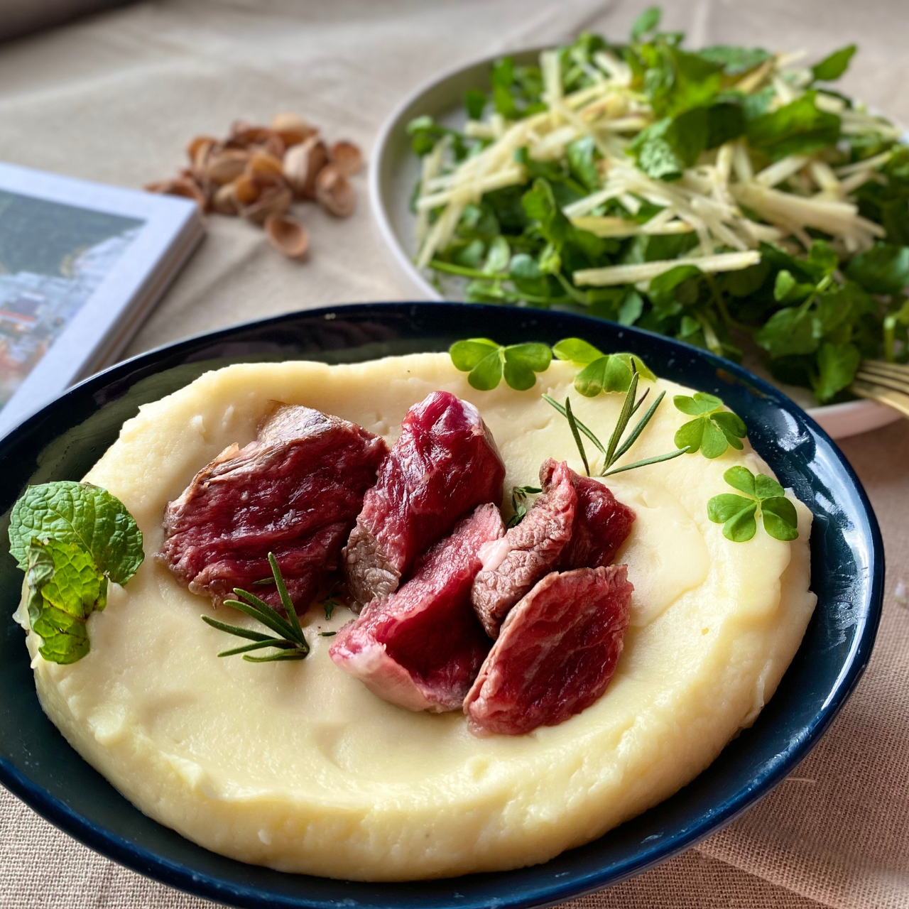【芥末羊肉 愛爾蘭馬鈴薯泥與西洋菜蘋果沙拉】食譜食材箱