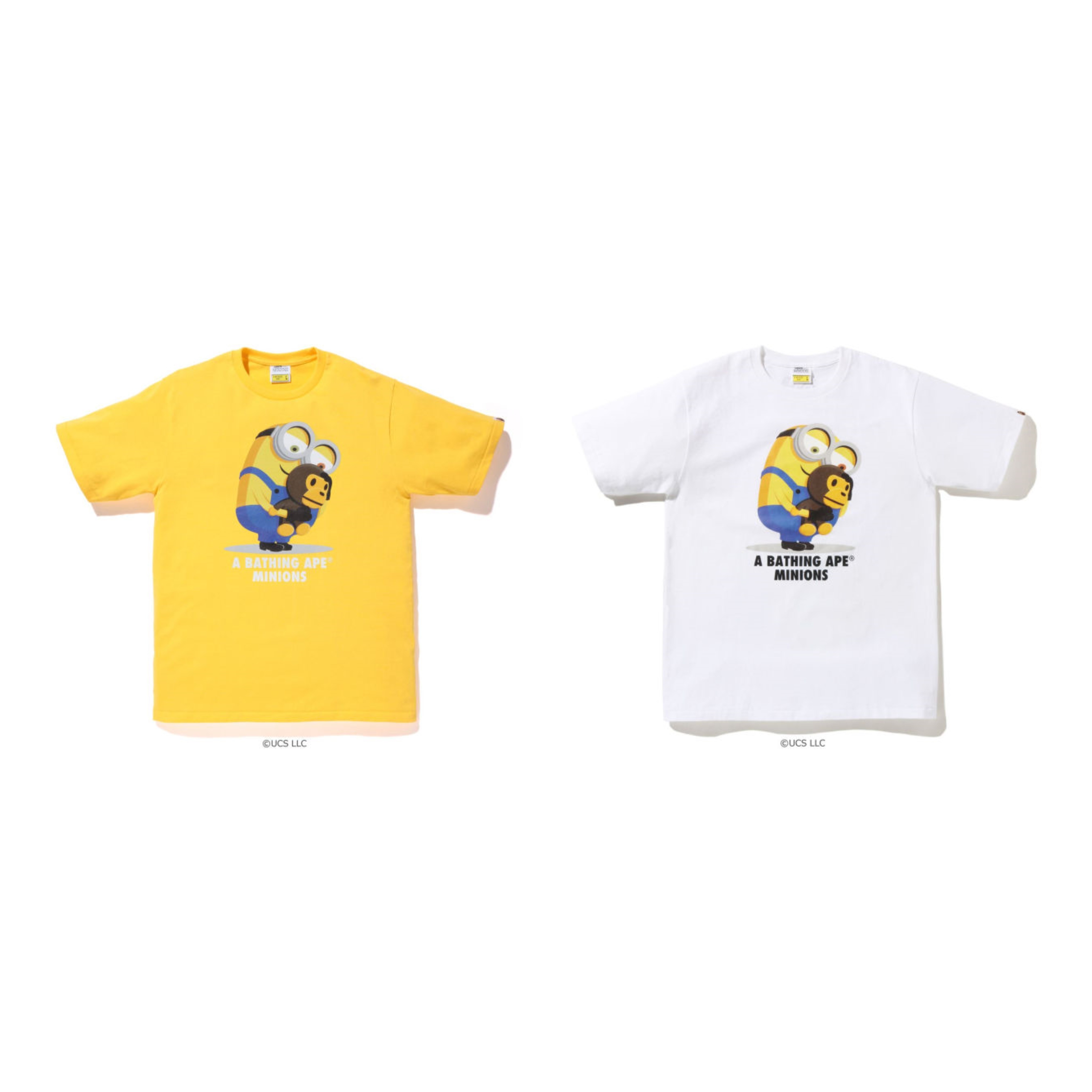 A BATHING APE  BAPE X MINIONS TEE 08 小小兵 抱MILO KIDS 小孩 短T