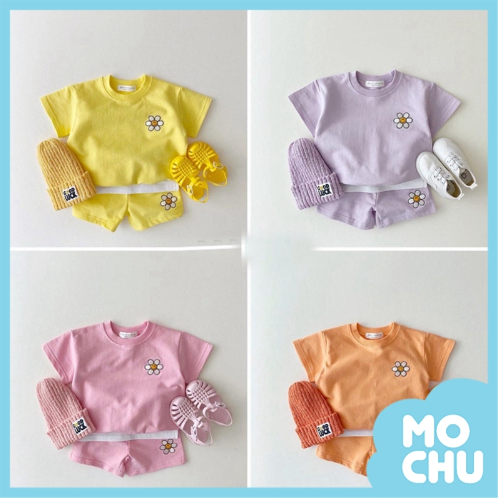糖果色微笑小花朵套裝(四色)
