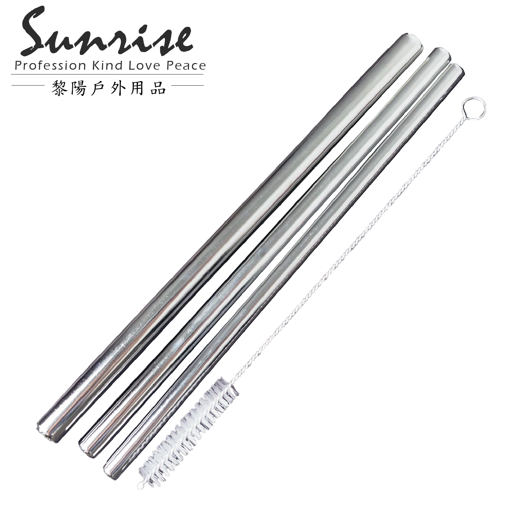 不鏽鋼吸管組(四入) 休閒/戶外/露營/野餐/環保 52CXC1142