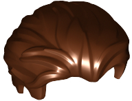 Lego 25972 Minifigure, Hair Swept Back with Slight Widow's Peak and Short Sideburns