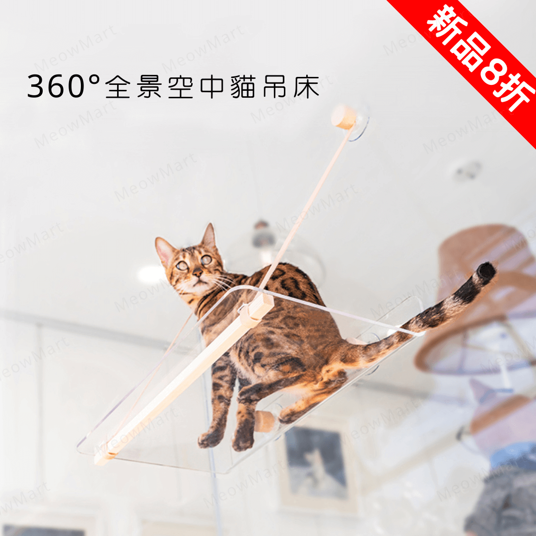 【新品8折】360°全景空中貓吊床