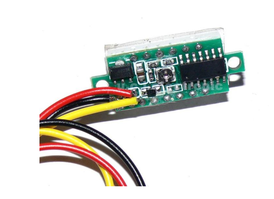 【UCI電子】(D-46) 0.28寸超小數字直流電壓表頭 數顯 可調 三線DC0-100V 電瓶電壓表