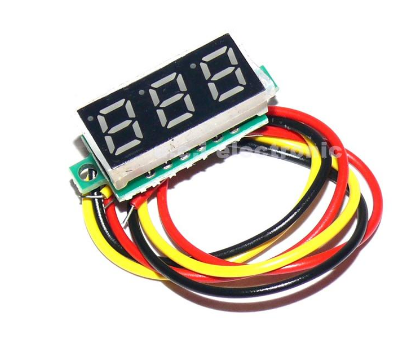 【UCI電子】(D-46) 0.28寸超小數字直流電壓表頭 數顯 可調 三線DC0-100V 電瓶電壓表