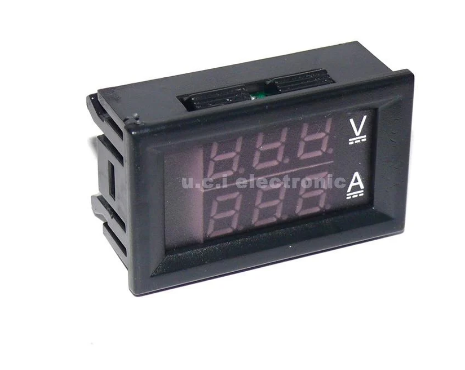 【UCI電子】(9-5) DC0-100V10A LED直流雙顯示數位 電流電壓表(D3A2)