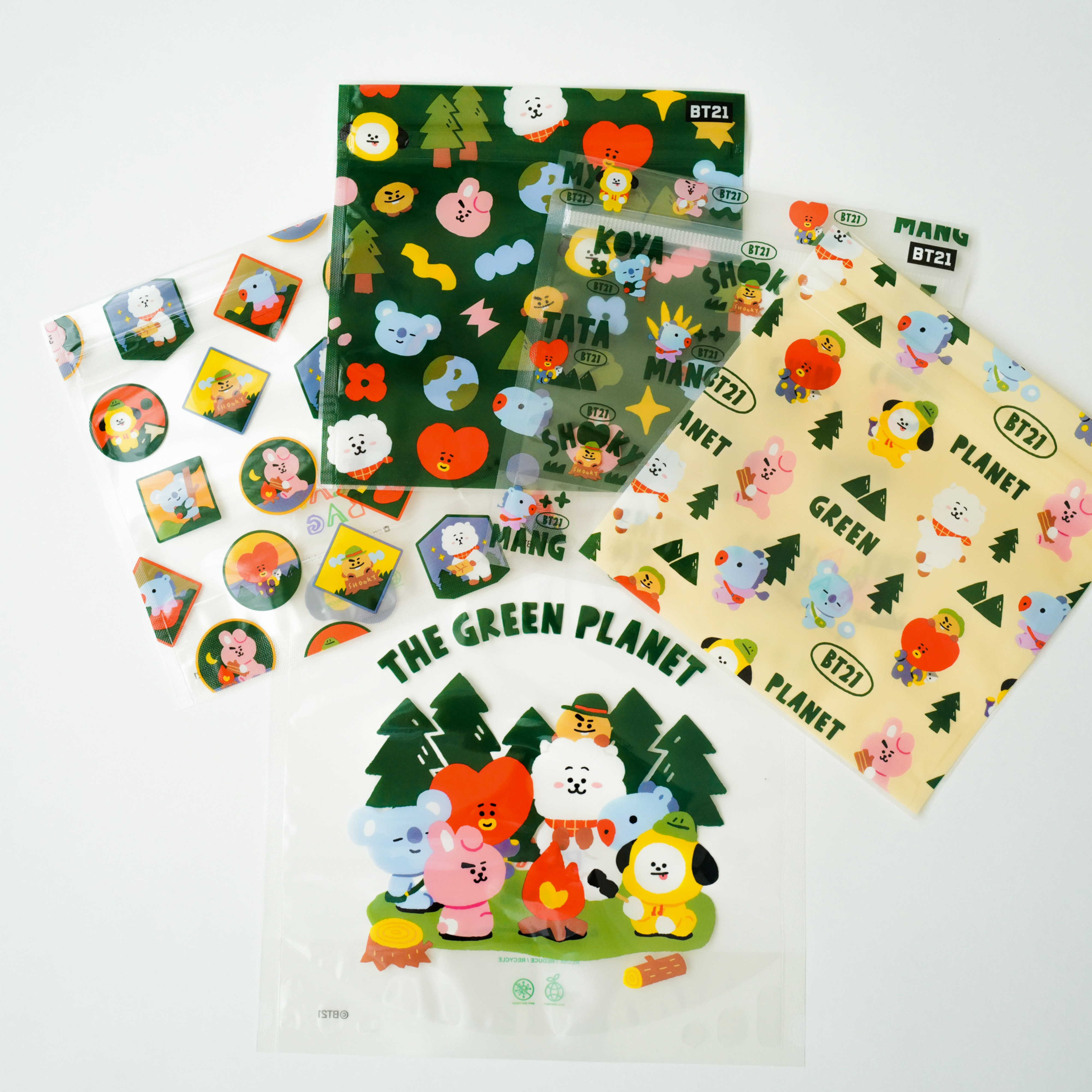 全套收藏組 BT21 The Green Planet 全部五款一次購