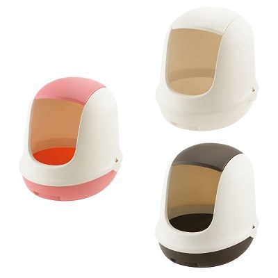 Richell 有蓋貓廁所 (啡色) / (粉紅色) / (白色)