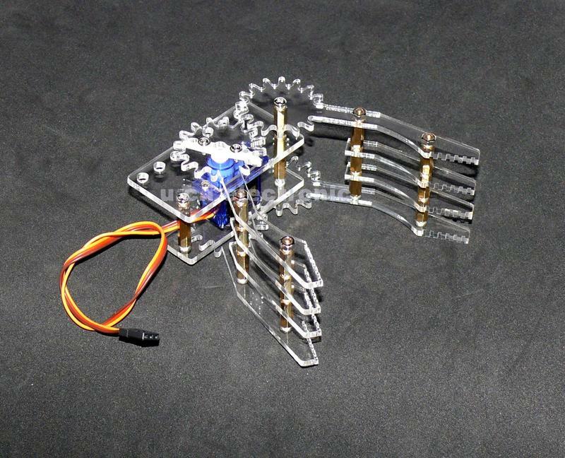 【UCI電子】(K-1) SG 舵機機械爪 9克舵機亞克力機械手 51號機器人 對稱抓取器 夾持器