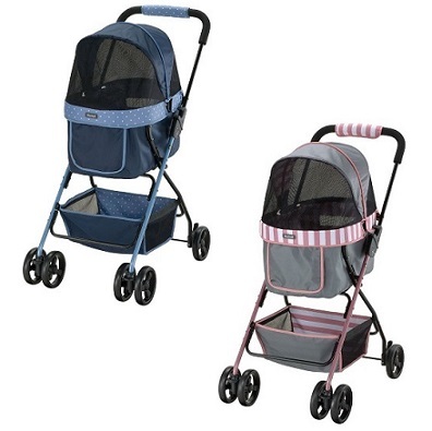 Richell Elifie 寵物手推車 (藍色)/ (粉紅色)