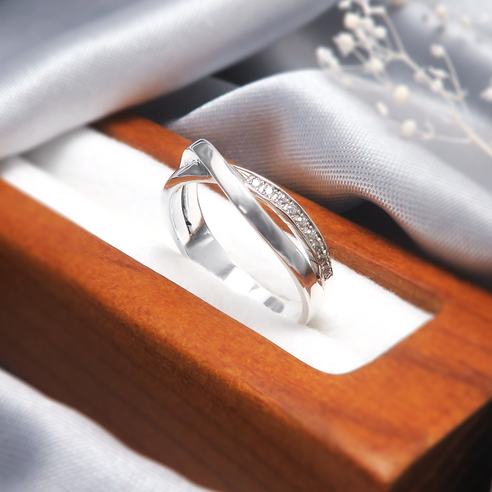 純銀刻字 星河交錯 女戒 925純銀戒指 女生戒指 客製化訂製