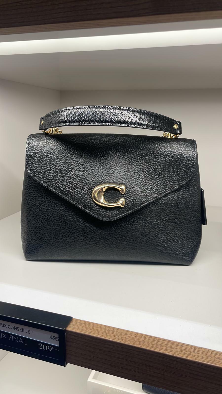 COACH HAND AND SLING BAG WITH GOLD C LOGO