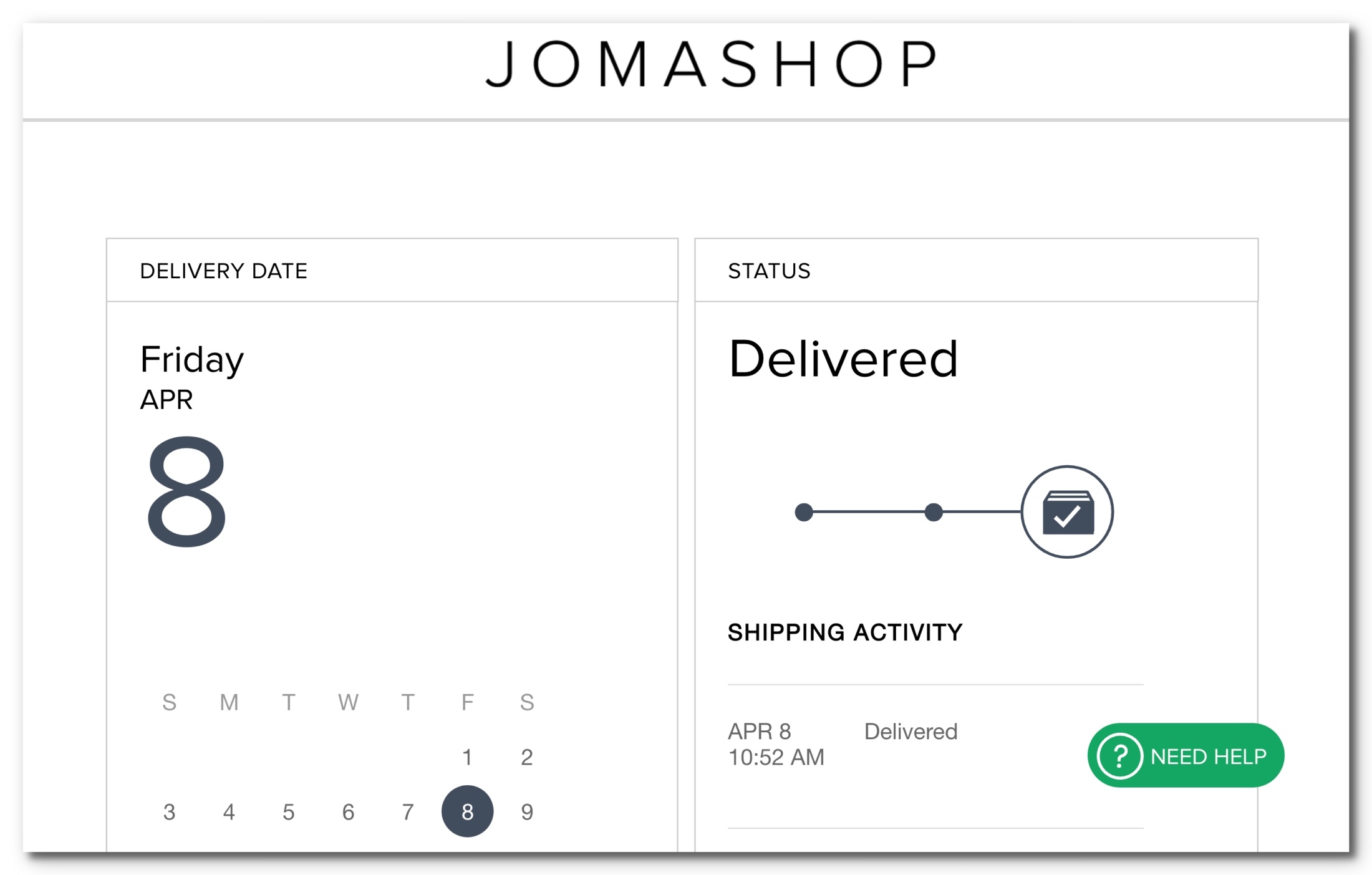 Jomashop訂單到貨追蹤