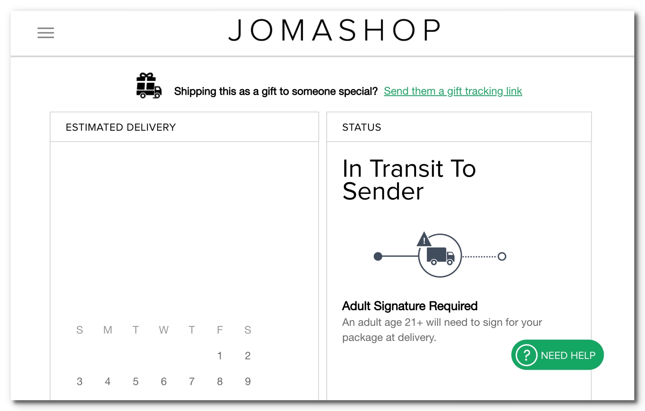 Jomashop訂單退貨