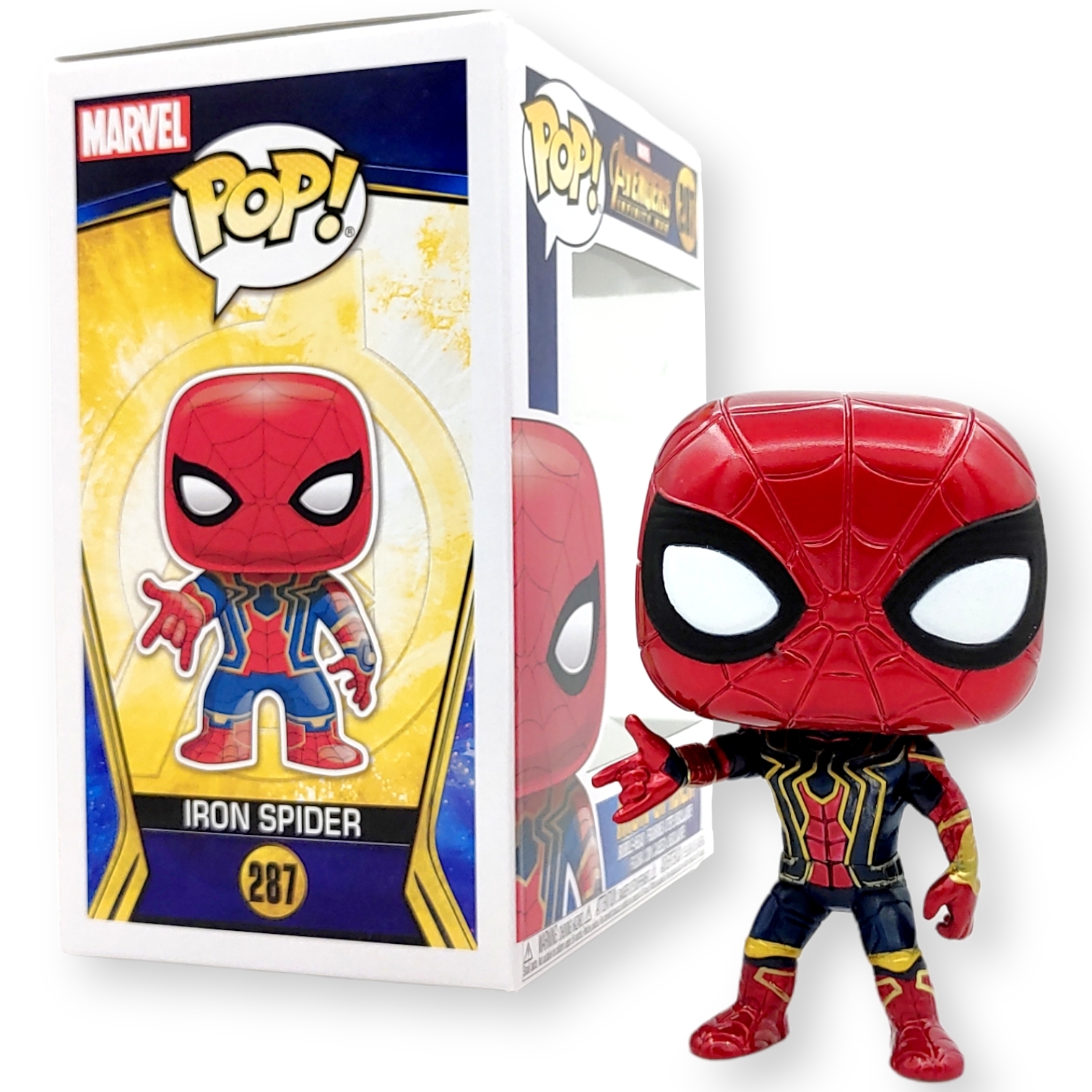 FUNKO POP<復仇者聯盟3>蜘蛛俠(金屬色)-NO.287