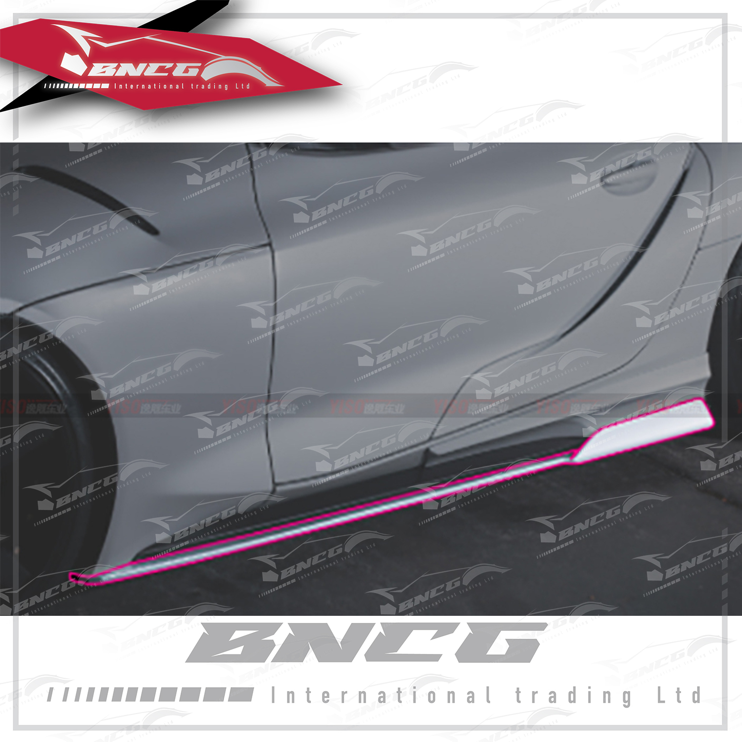 豐田 Toyota GR Supra A90 牛魔王 2019+年 乾碳纖維 外觀件 空力套件 KUHL款 側裙 側定風翼