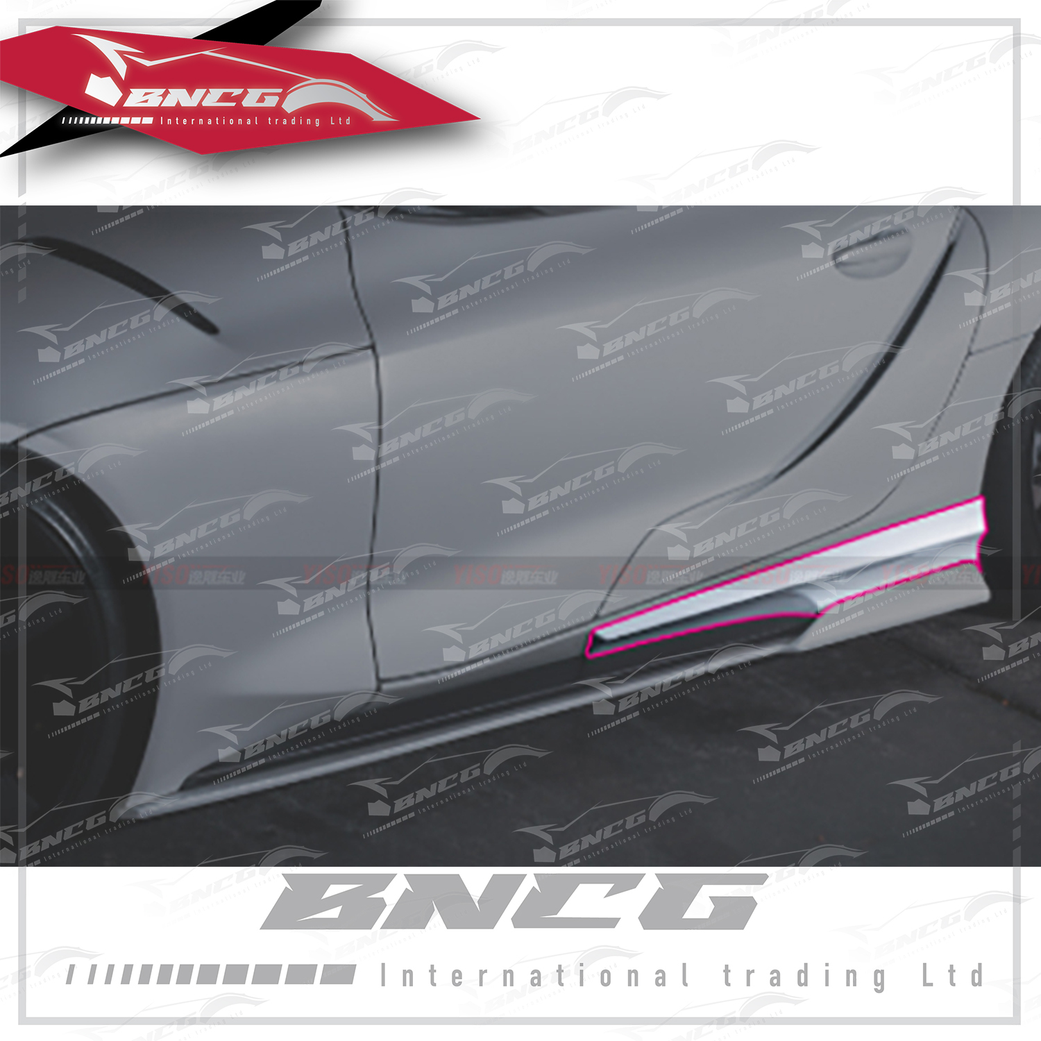 豐田 Toyota GR Supra A90 牛魔王 2019+年 乾碳纖維 外觀件 空力套件 KUHL款 側裙 側定風翼