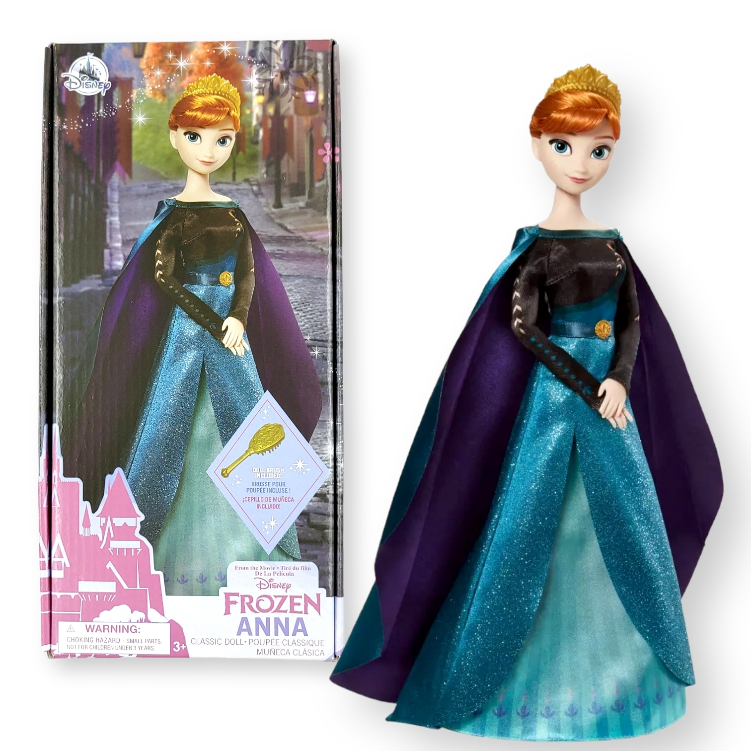  <魔雪奇緣>11.5吋安娜人偶公仔