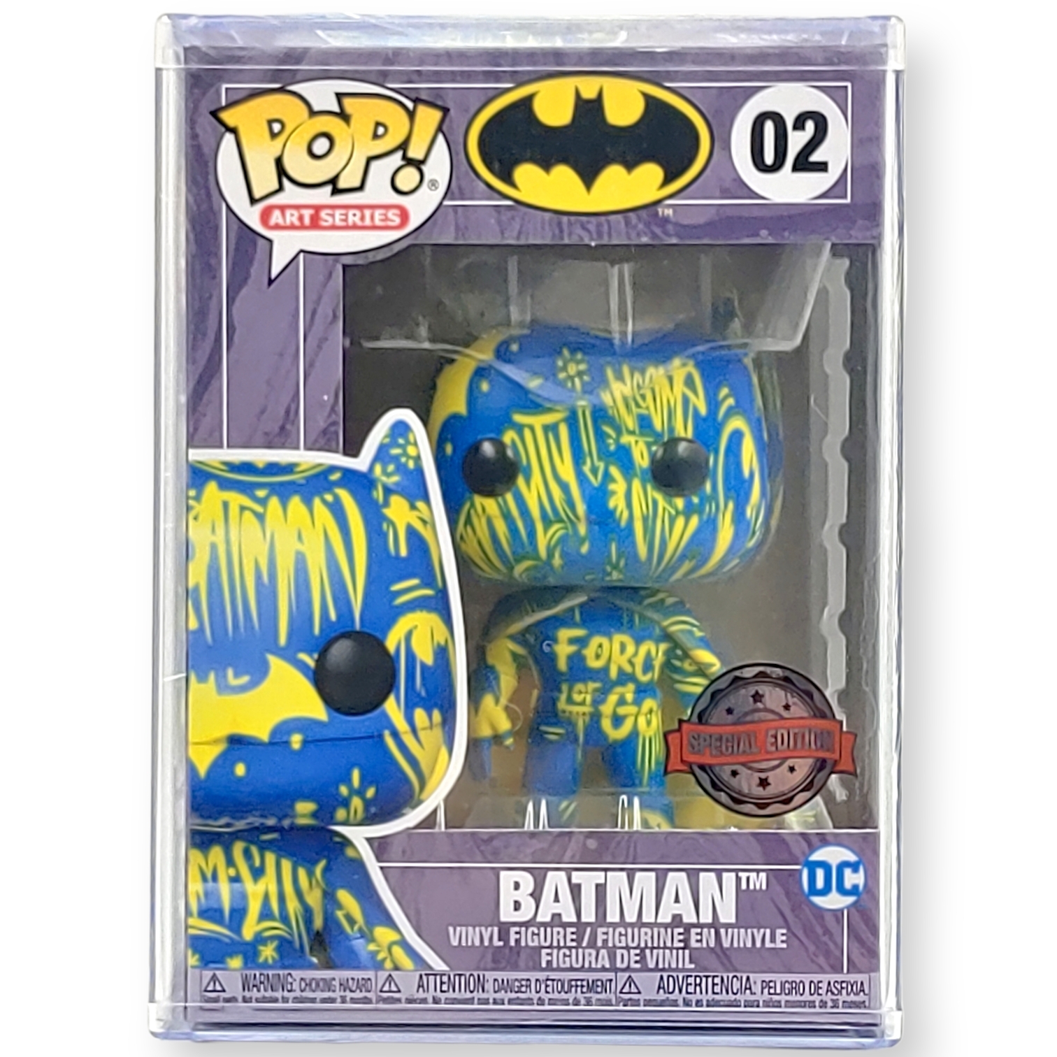 FUNKO POP<蝙蝠俠>蝙蝠俠(黃藍藝術版)-No.02