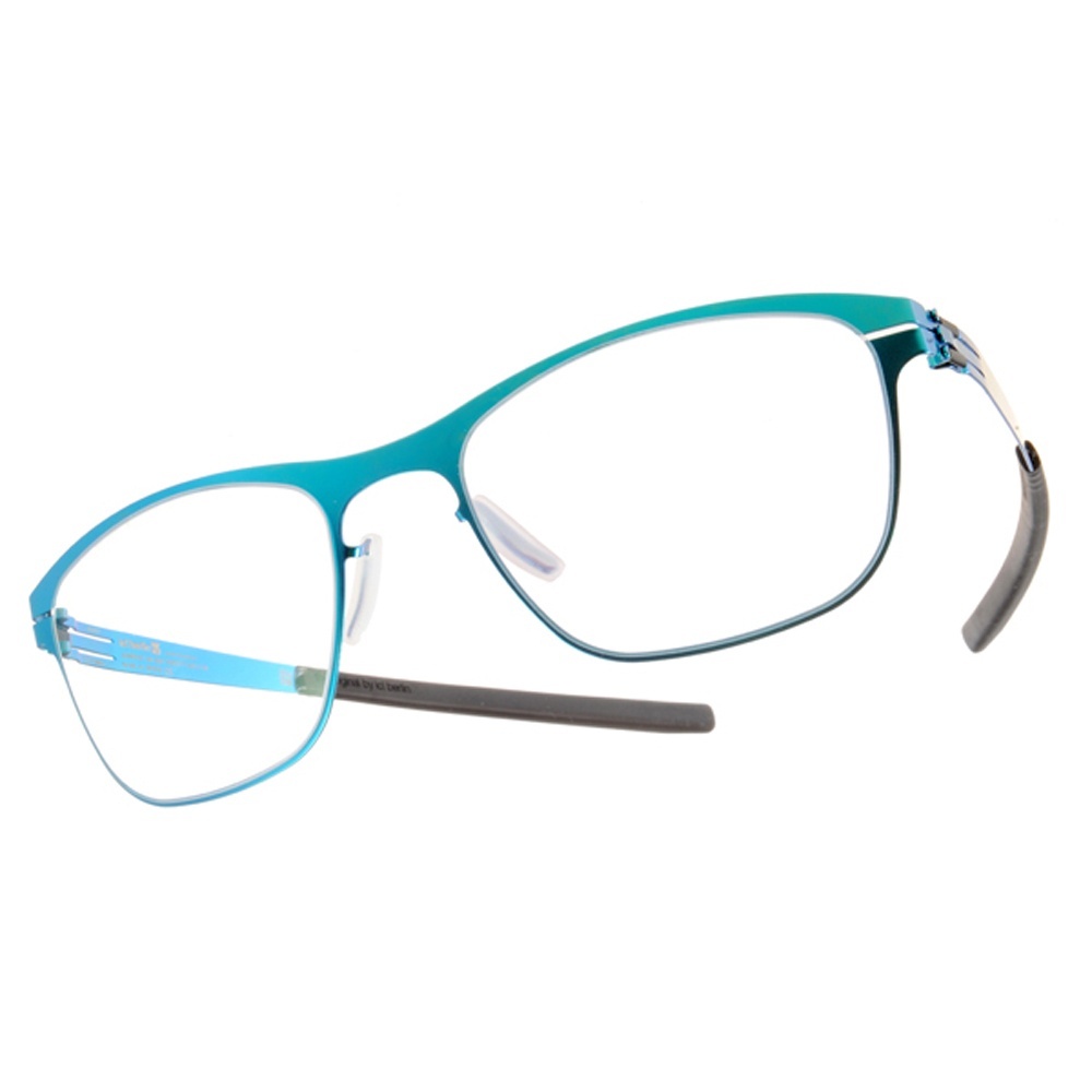 【ic! berlin】MARIE ELECTRIC TURQUOISE 玩色方框光學眼鏡