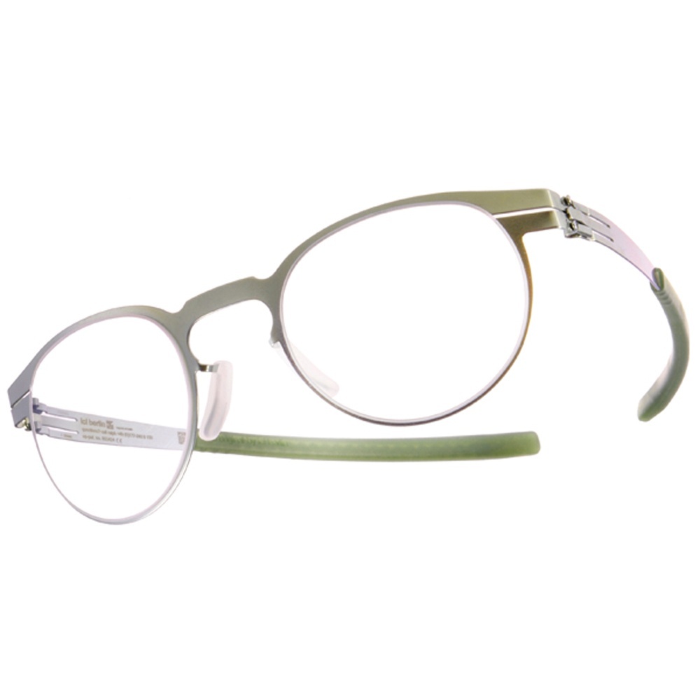 【ic! berlin】OFEN ELECTRIC LIGHT OLIVE 經典圓框光學眼鏡
