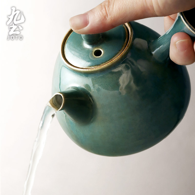 高茶壺 紫砂茶壺高四方壺– 雙魚茶館