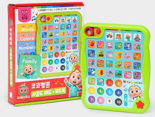 韓國直送 🇰🇷 Cocomelon 發聲學習平板+迷你硬皮書