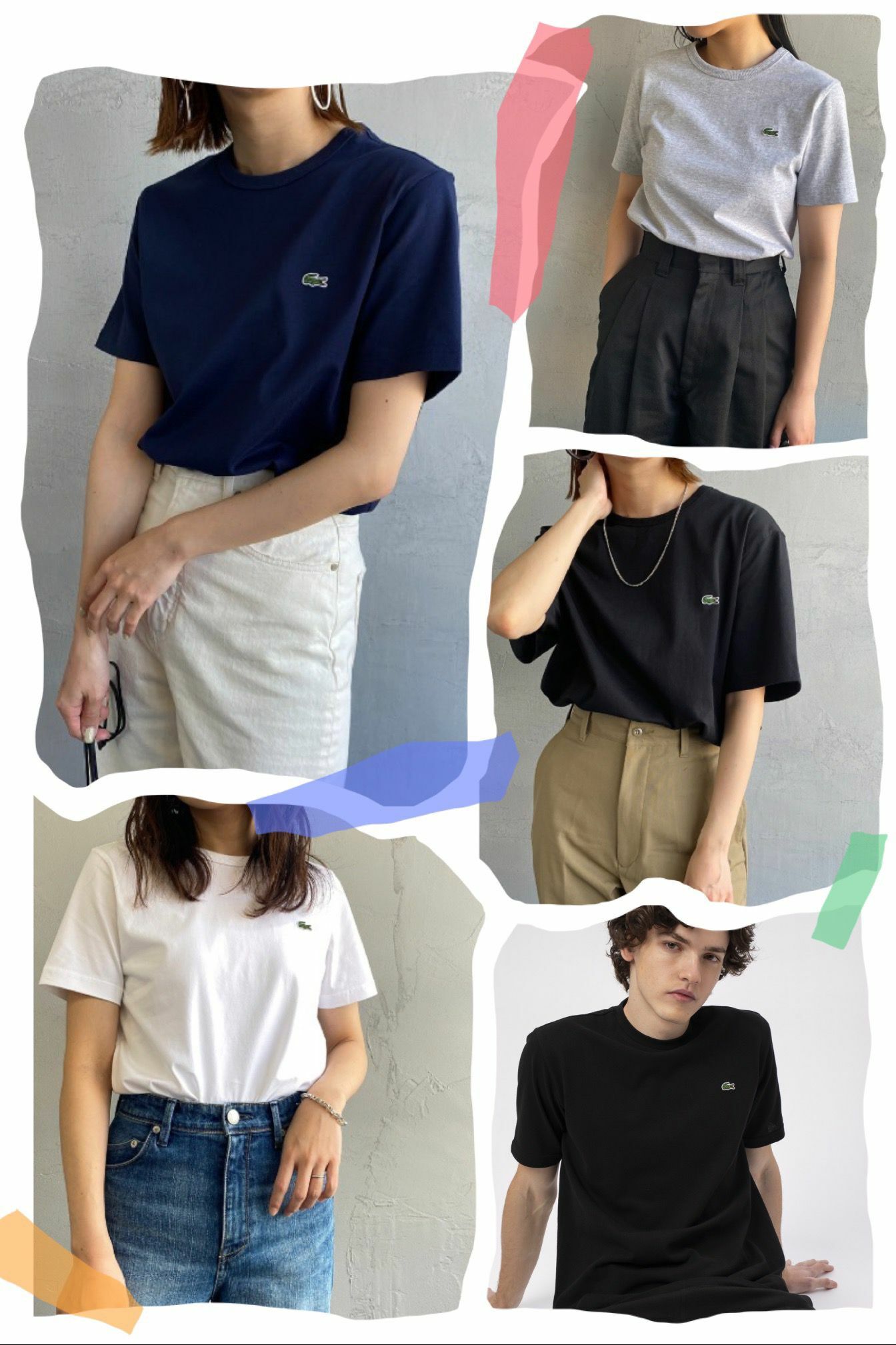 鰐魚刺繡情侶Tee -2202636