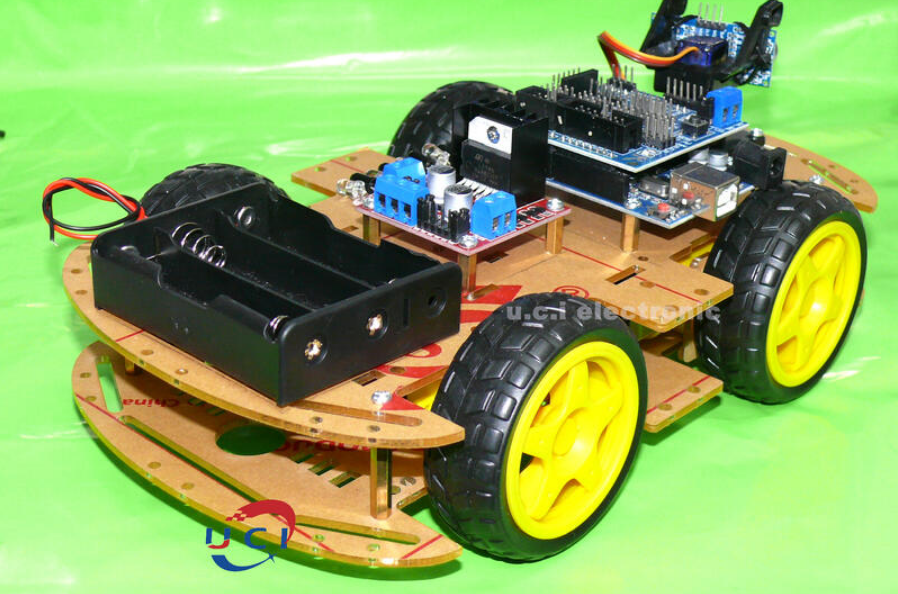 【UCI電子】Arduino 相容 DIY 4輪小車 循跡自走車 避障小車 紅外小車 UNO R3小車 自走車 散件出貨