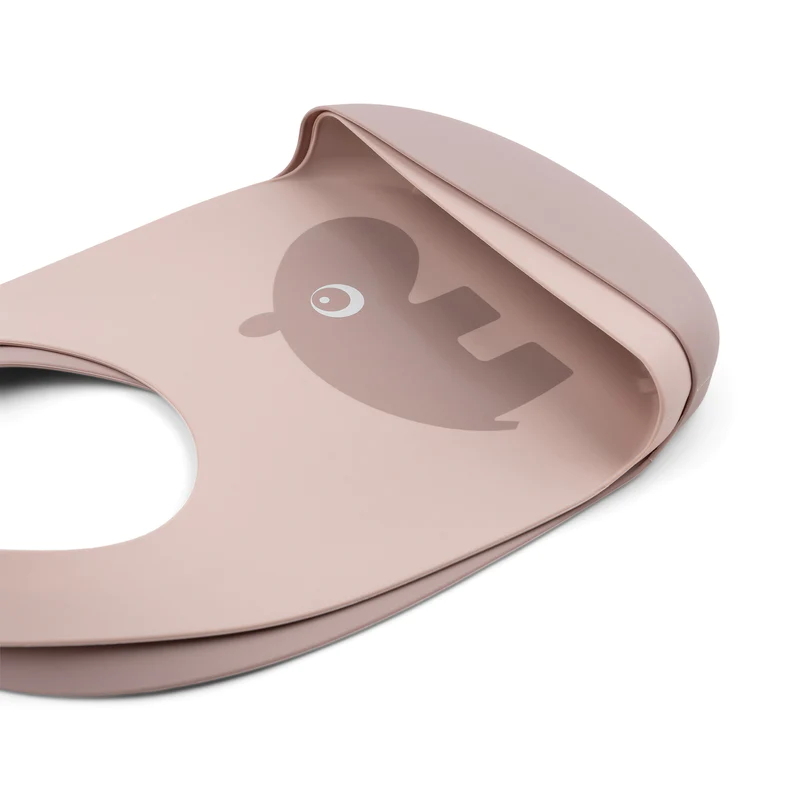 Done by Deer - Ozzo 矽膠口水肩兩件套(粉色/水草)