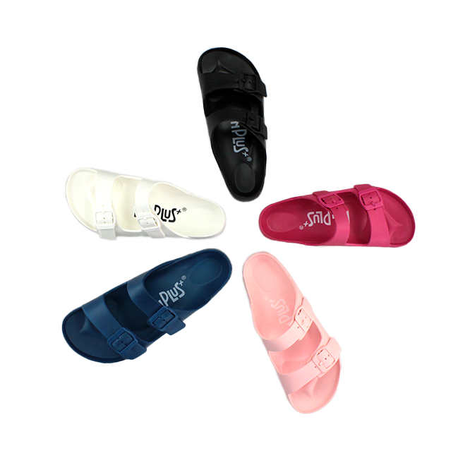 樂活雙排扣室外拖鞋 61026