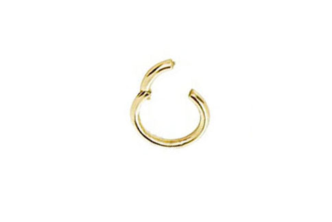 SS316L GOLD PLATED SURGICAL STEEL HINGED SEGMENT RING