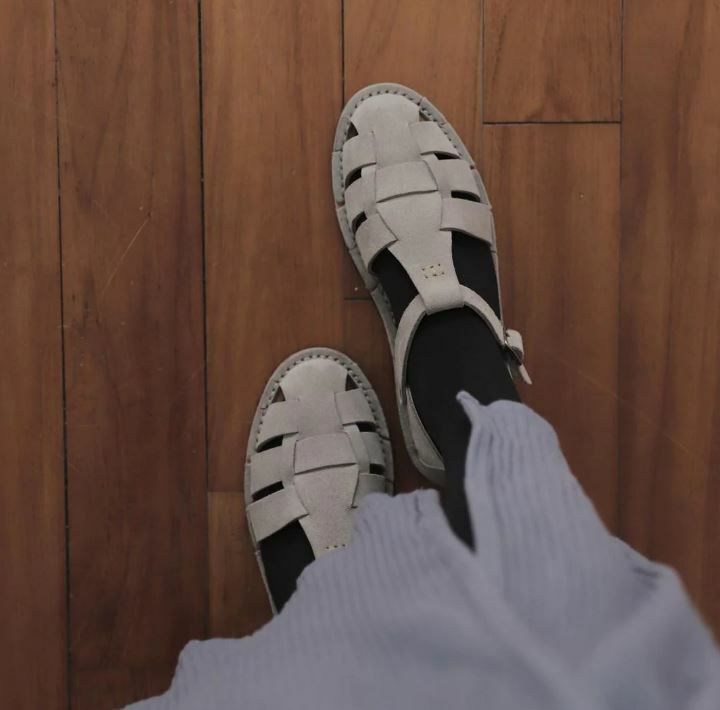 （預購）STEVE MONO 麂皮編織鞋 Artisanal Sandals 10/01  gray 霧灰