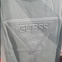 [S] GUESS MODIFIED TRIANGLE EMBOSS SHORT SLEEVE T-SHIRT,MINT, MM2K8406-MIT (SGU53)