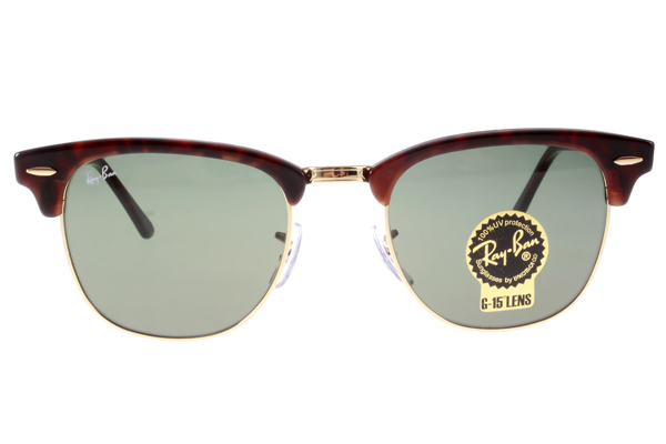 【RayBan】RB3016 W0366-51mm 經典Clubmaster 眉框太陽眼鏡