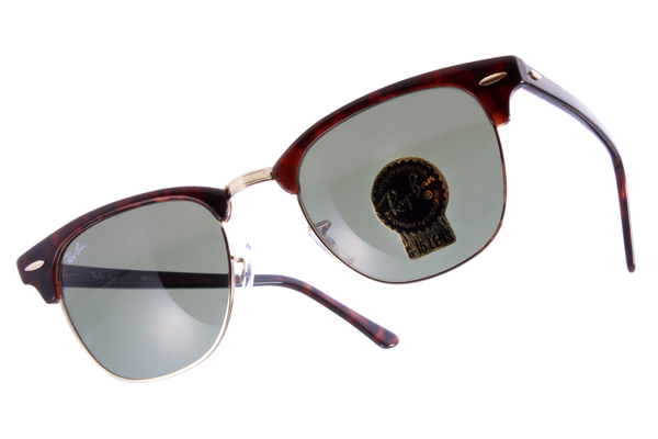 【RayBan】RB3016 W0366-51mm 經典Clubmaster 眉框太陽眼鏡