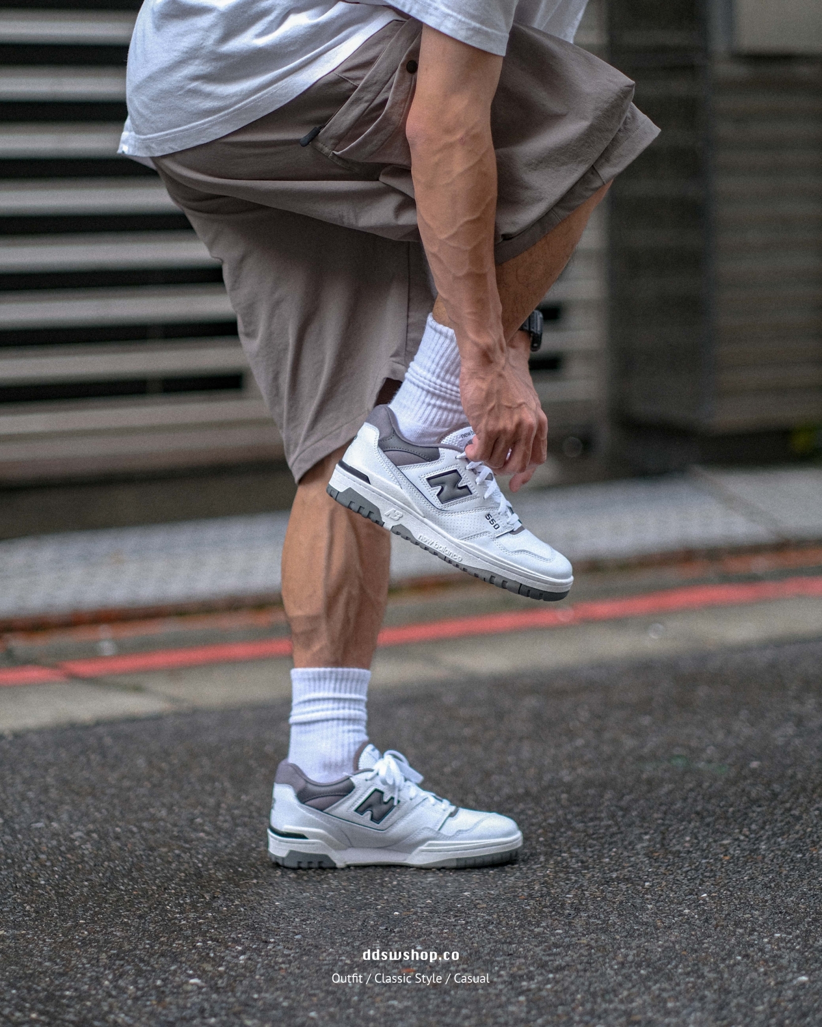 New Balance 550 復古 灰白 BB550WTG