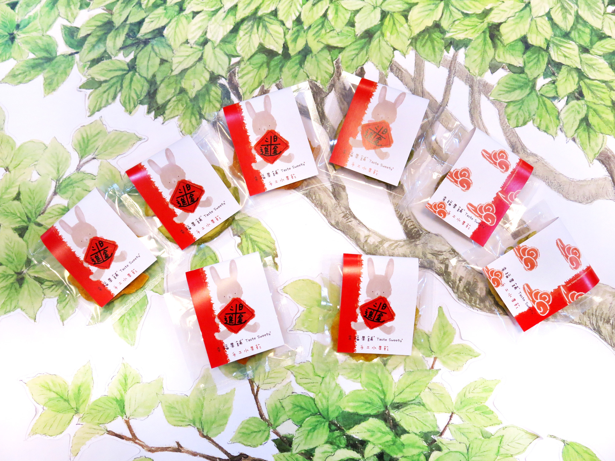 日進斗金招財兔小果乾-可愛包