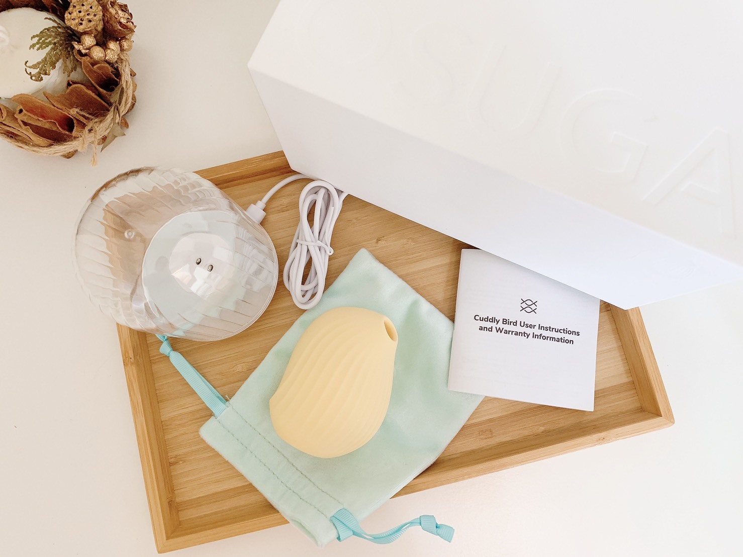 【大人糖-S級天后推薦】OSUGA 逗豆鳥 吸吮震動 情趣按摩器+小夜燈 德國紅點設計獎