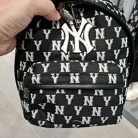 [S] MLB JACQUARD MONOGRAM MINI BACKPACK,BLACK, 3ABKS012N-50BK (SMLB132)